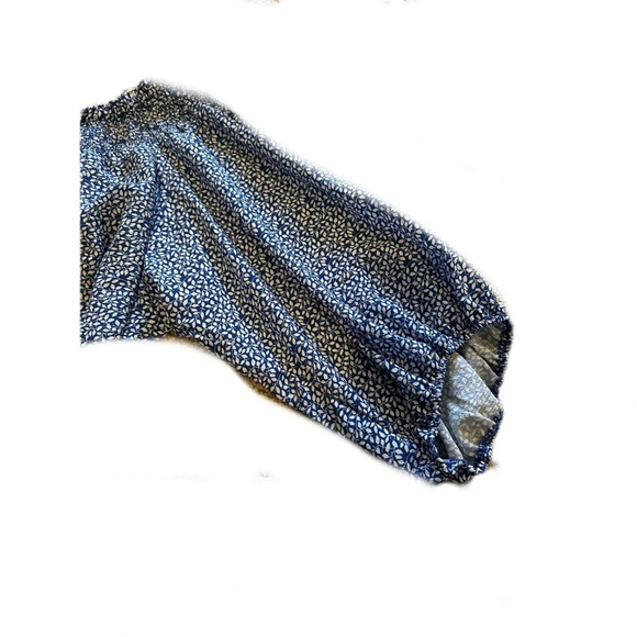 Royal Blue Medium Flowy Off the Shoulder Blouse​ - Picture 6 of 9